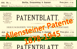 Allensteiner Patente