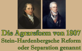 Die Agrarreform von 1807